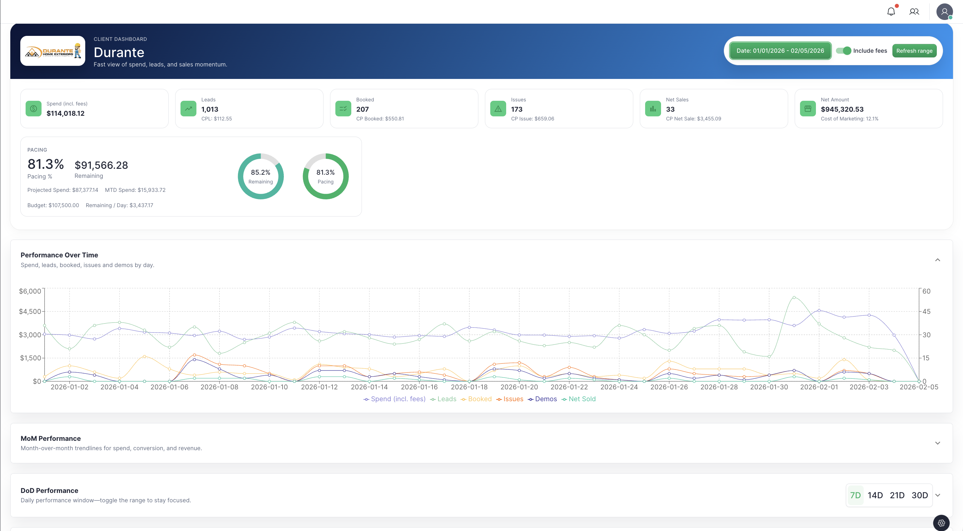 Client Portal Dashboard